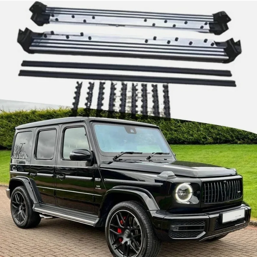 

Black Running Boards Side Steps Replacement for Off-Road SUV 2019-2024 Heavy Duty Anti-Slip Nerf Bars 1 Year Warranty New