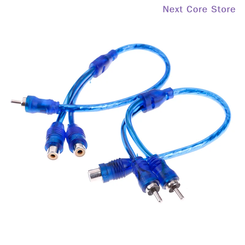 1Pc Female To Male Splitter Stereo Audio Y Adapter Cable Wire Connector