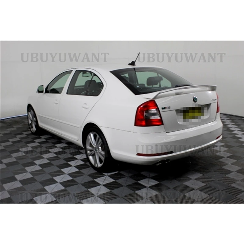 For Skoda Octavia Spoiler RS Style 2008 2009 2010 2011 2012 High Quality ABS Material Car Rear Wing Primer Color Rear Spoiler