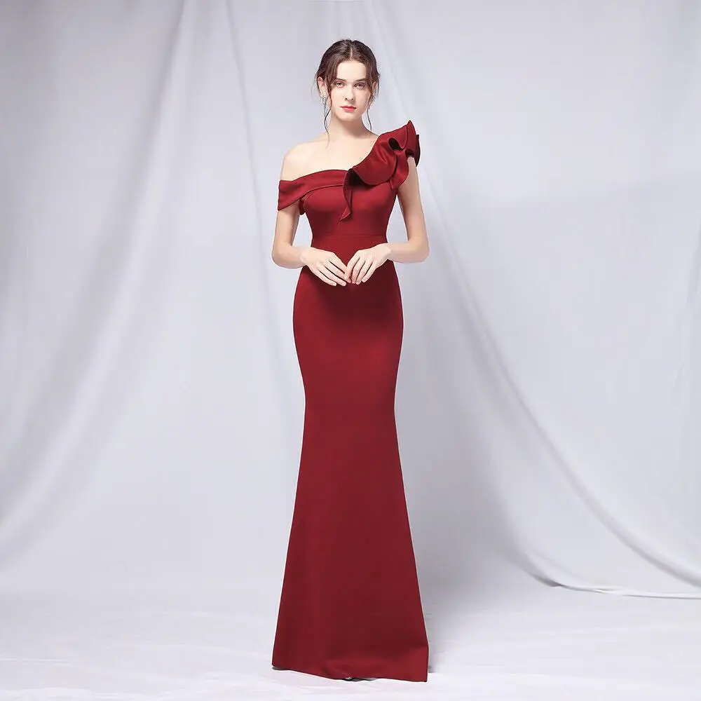 Robe de Soirée Longue en Queue de Poisson pour Femme, Tenue de Bal, Légère, Luxueuse, Élégante, Haut de Gamme, pour Anniversaire, Nouvelle Collection Été 2024