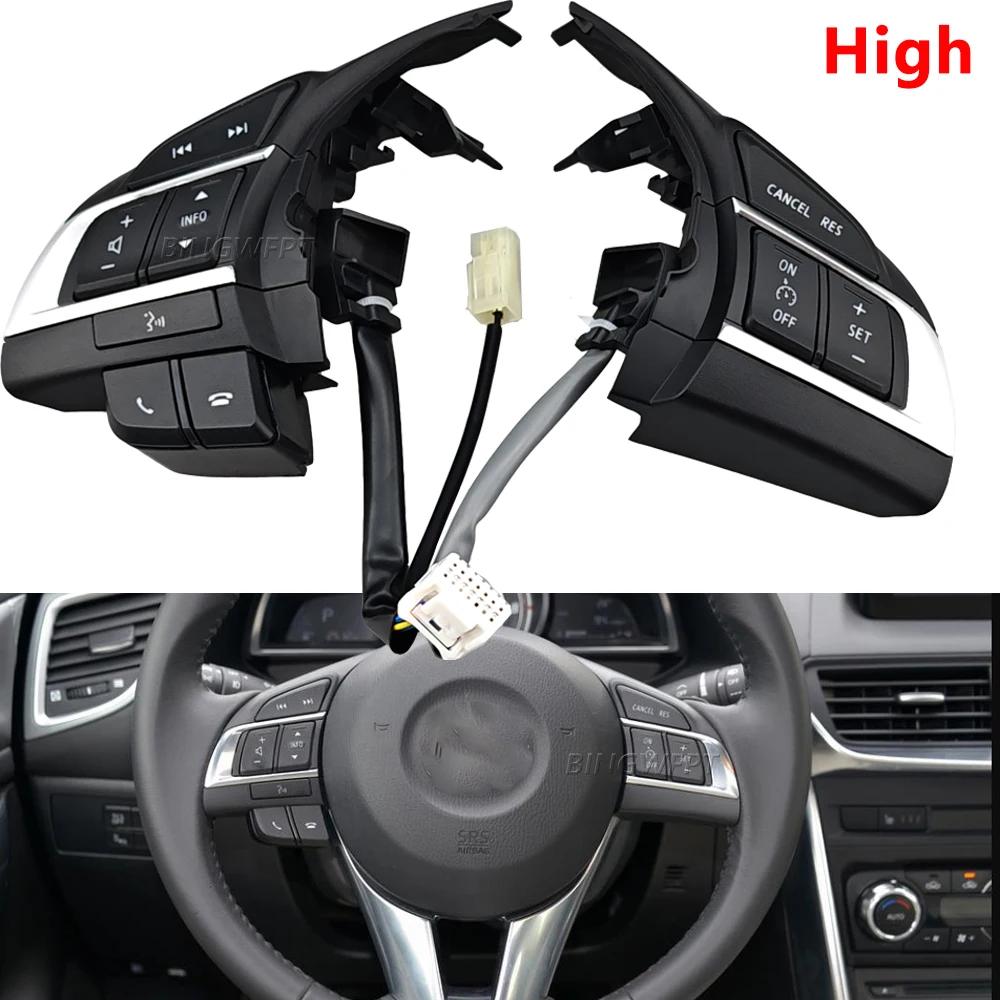 

Кнопки управления на руле для Mazda 6 GJ Atenza, Mazda 3 BM Axela, Mazda CX-5 KE: кнопки телефона, круиз-контроль, автомобильные аксессуары