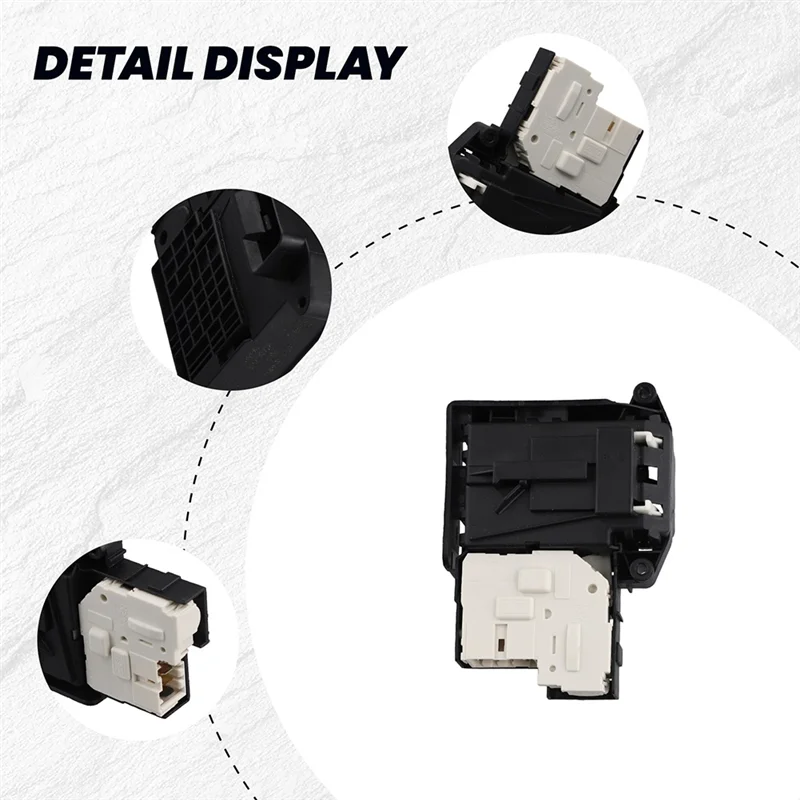 A47U لغسالة الطبل قفل الباب الإلكتروني تأخير الوقت تجميع مفتاح WD1408NCW EBF61315801 #2