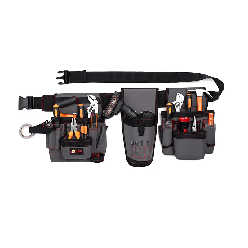

Professional Tool Bag Carpentry Electrician Toolkits Portable Complete Kit Tools Bags Thickening Maintenance Worker Toolkit