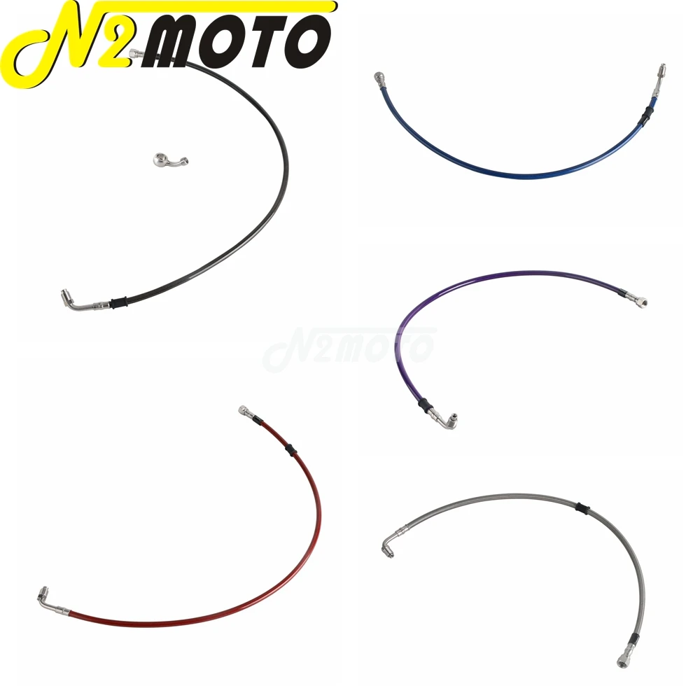 For Harley M8 Softail Breakout FXBR FLDE FLFB FXFB FLHC FXLR FLSL FLSB FXST FXBB 2018-2024 Motorbike Front Upper Brake Line Hose