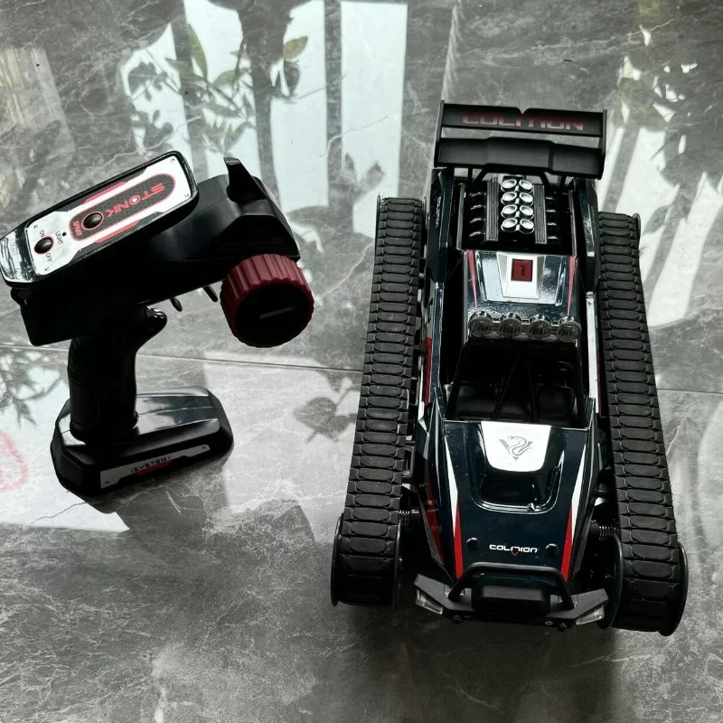 Rc Carro Armato 1/12 2.4g Remmote Control Lega di Controllo Remoto Serbatoio Ad Alta Velocità Drift Spray Modello di Carro Armato Per I Bambini Di Compleanno Giocattolo di Natale Regalo