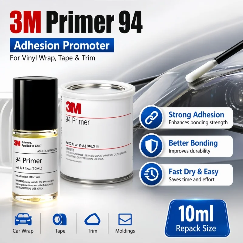 Image of Original 3M Primer 94 Haftvermittler 10ml Nachfüllpackung Starke Haftung für Auto-Folierung Kunststoff- und Metalloberflächen