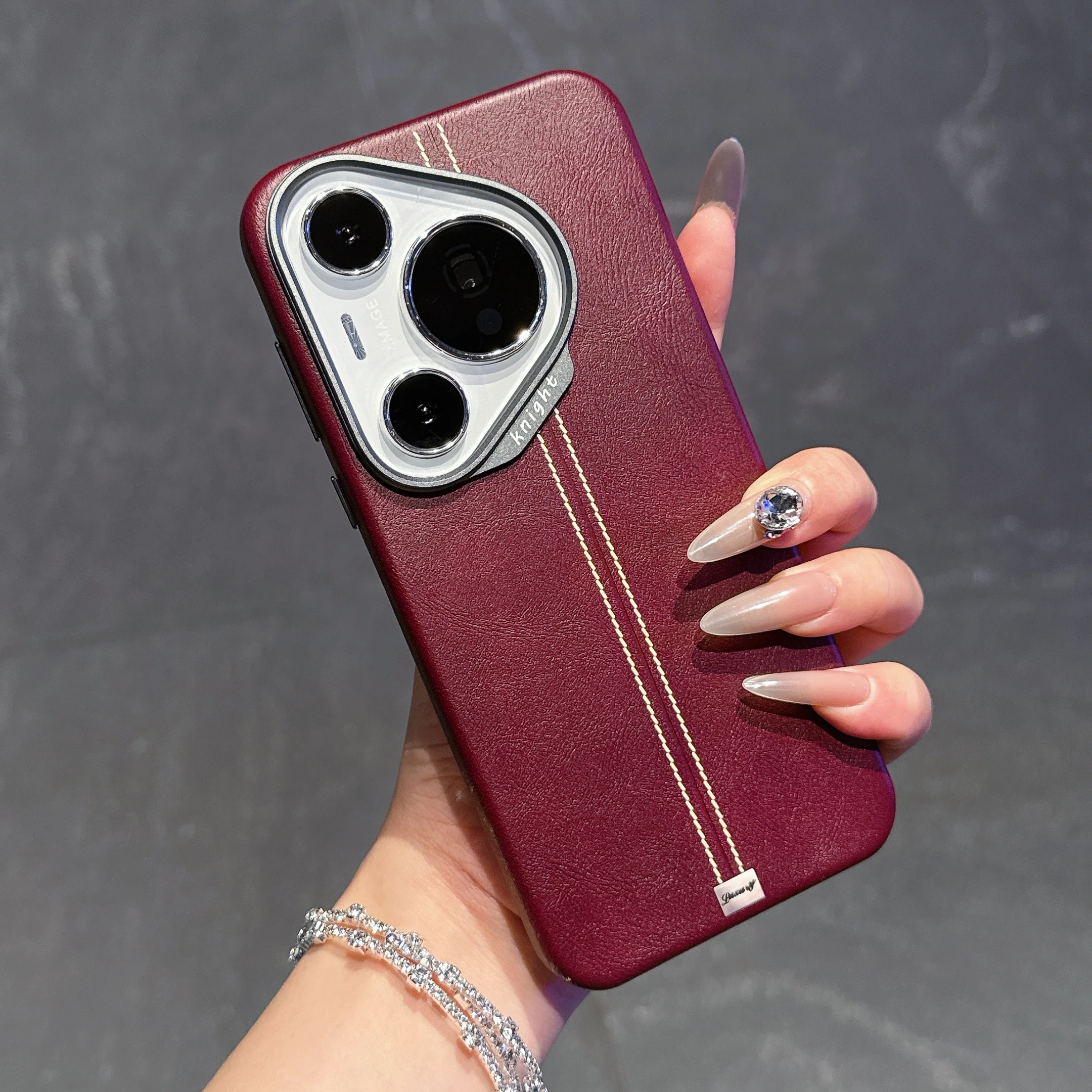 حافظة هاتف جلدية فاخرة للأعمال لهاتف هواوي بورا 70 برو P70 فائقة الصدمات مانعة للانزلاق لهاتف Magsafe غطاء خلفي Funda #3