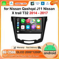 10.1 inch Android OS for Nissan Qashqai J11 Nissan X trail T32 2014 - 2017 Car Radio Multimedia Player Stereo Bluetooth Navi GPS