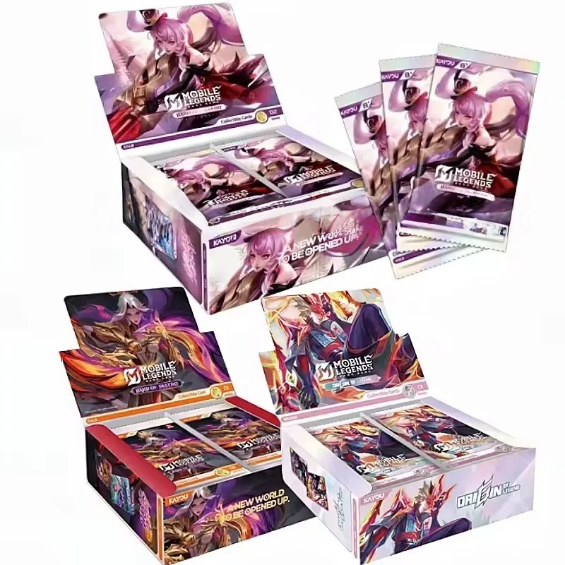 KAYOU Genuine Mobile Legends Bang Bang Version Anglaise Boîte Mystère Cartes à Collectionner Série Main du Destin Ulti Secret UR Battle