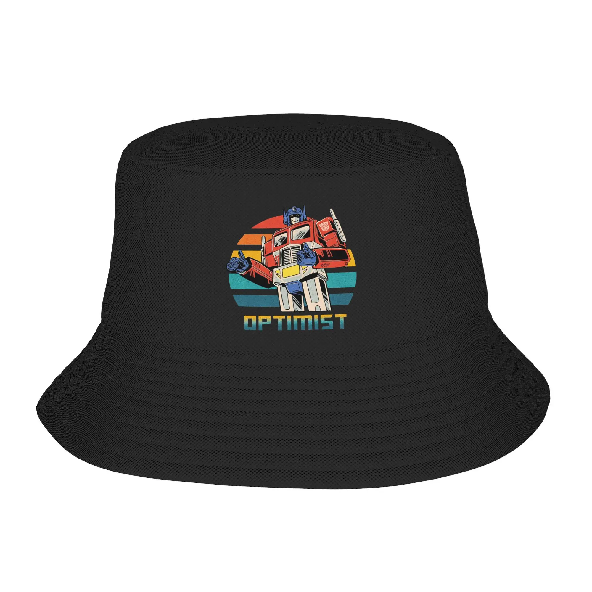 

Optimus Prime Bucket Hat Panama Bob Hats Outdoor Hip Hop Autumn For Summer Beach Fishing Unisex Fisherman Caps