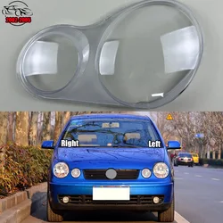 For Volkswagen VW Polo 2002-2005 Car Front Headlight Lens Cover Transparent Lampshade Glass Lampcover Caps Headlamp Shell