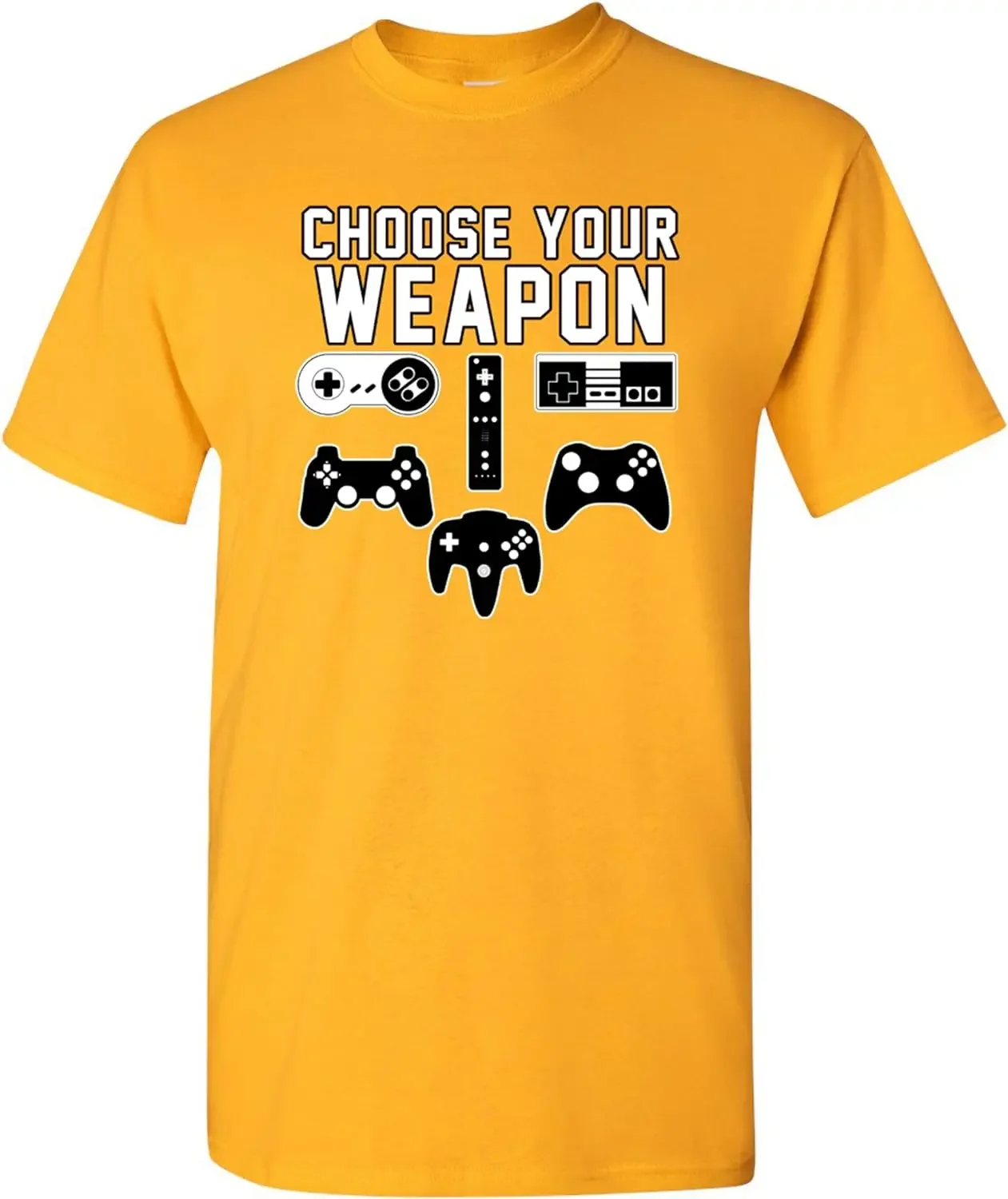 City Shirts Mens Choose Your Weapon Console Gamer Funny DT Adult T-Shirt Tee