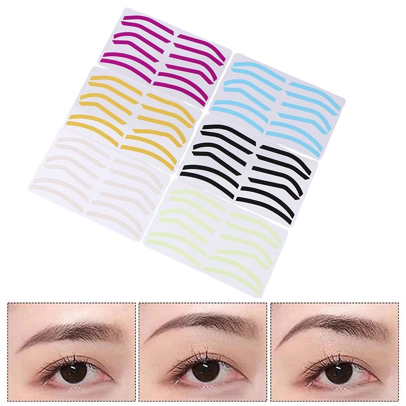 

3pair Adjustable Eyebrow Shape Silicone Eyebrow Shaping Sticker Auxiliary Eyebrow Stencil Makeup Tools Microblading Accessories