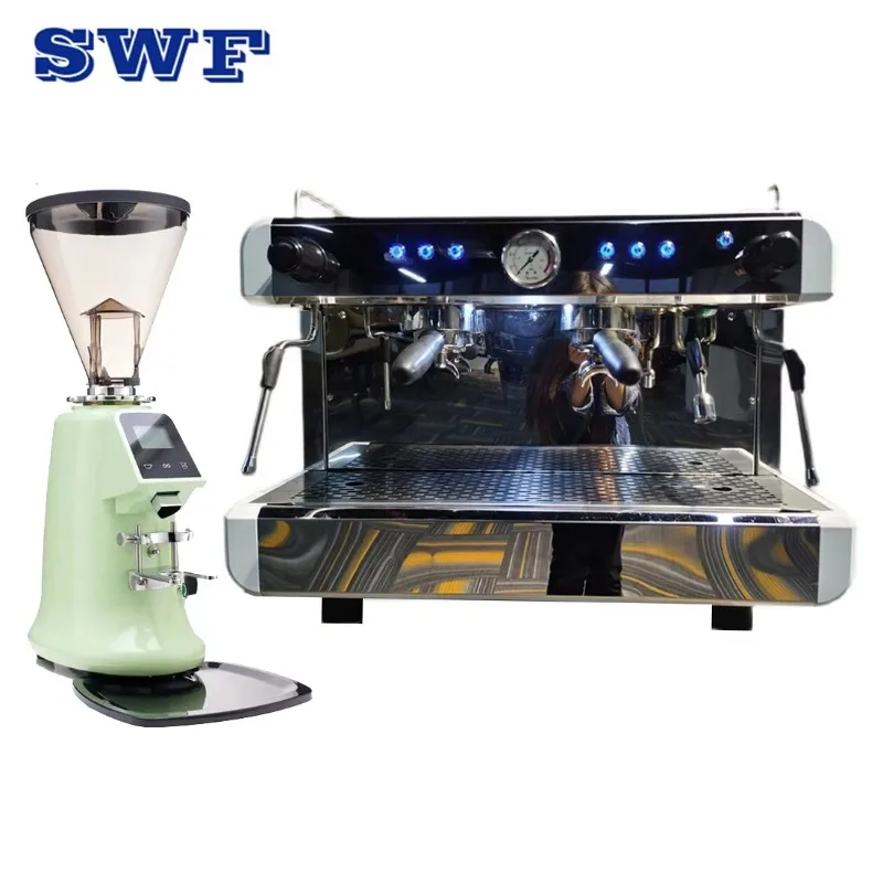Industrial Professional Expresso Cafe Coffe Business 2 Group Barista Commercial Espresso Coffee Machine