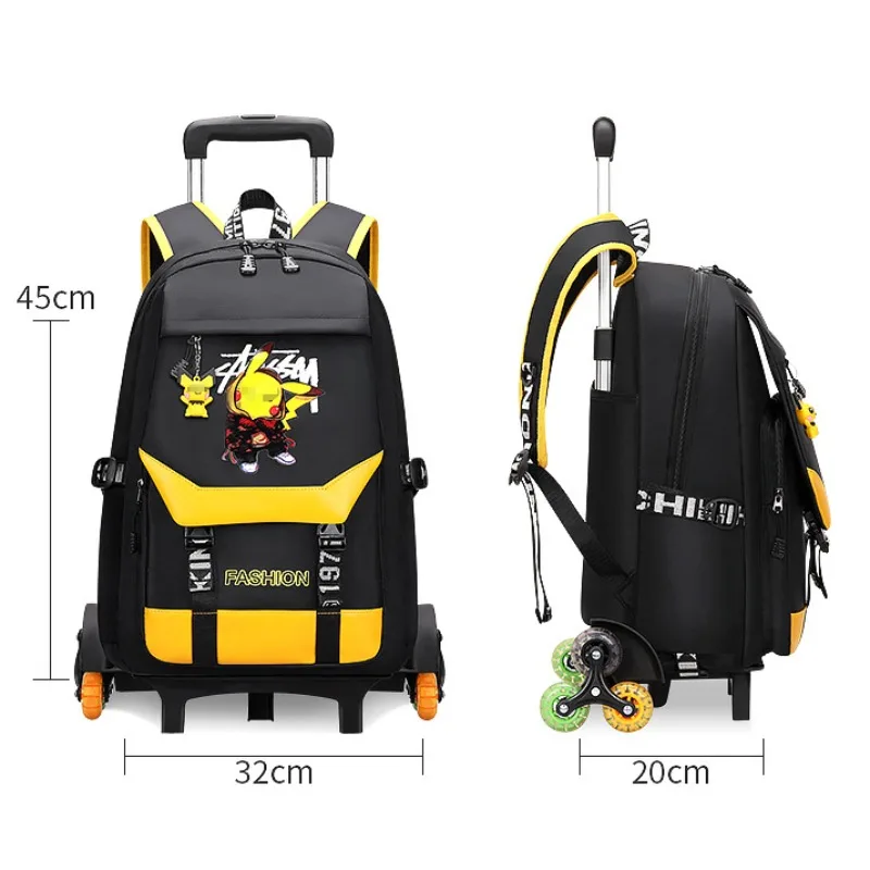 TAKARATOMY Anime Cartoon Student Trolley School Bag Waterproof Loadless Climbable Backpack Boys & Girls Start School Season