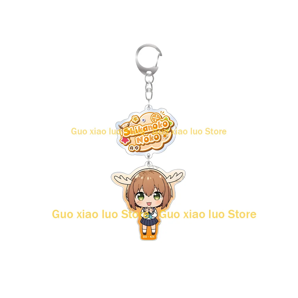 Hot Anime My Deer Friend Nokotan character Shikanoko Noko Koshi Anko Torako Bashame Meme Toy Figure Acrylic keychain Bag pendant