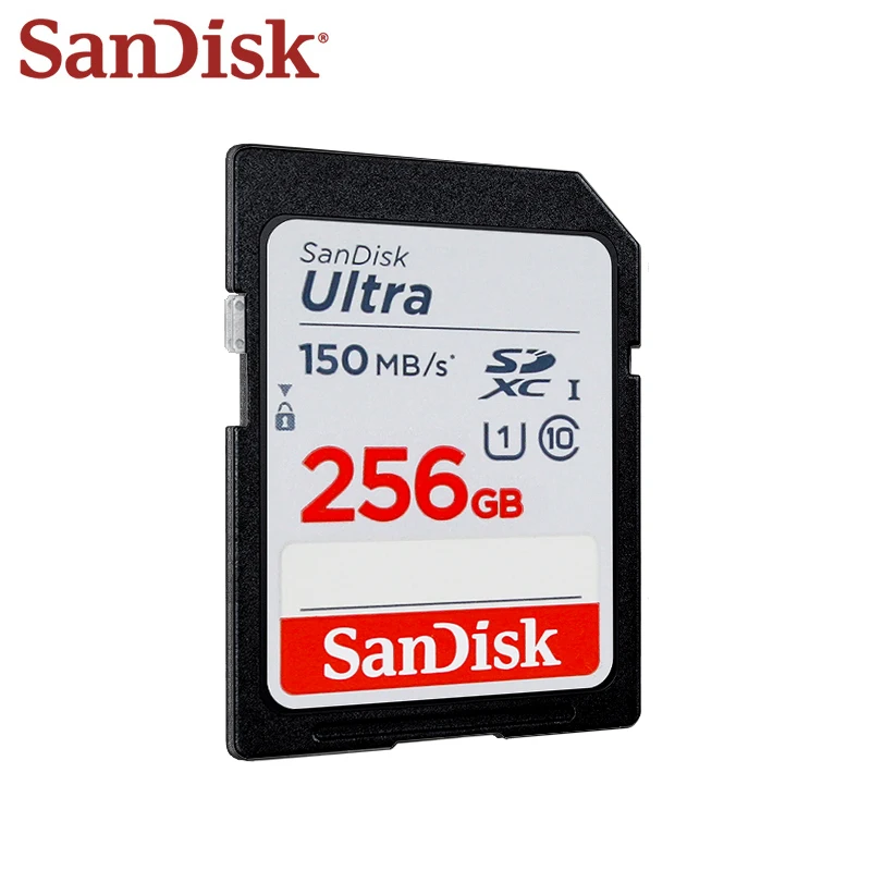 سانديسك-بطاقة SD للتخزين بسرعة عالية ، بطاقة للكاميرا ، فئة 10 ، U1 ، 32 جيجابايت ، 64 جيجابايت ، ذاكرة جي بي ، جي بي ، أصلي