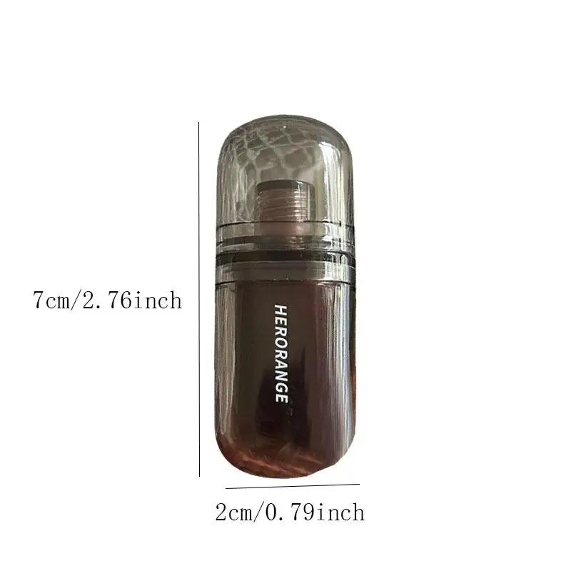 HERORANGE Brown Red Liquid Lipstick Women Beauty Lip Cosmetics Black Mirror Lip Gloss Lasting Watery Lip Glaze Translucent Dark