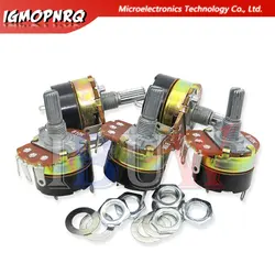 5PCS WH138 adjustable resistance speed regulator with switch potentiometer WH138-1 B5K B10K B20K B50K B100K B250K B500K 10K 100K