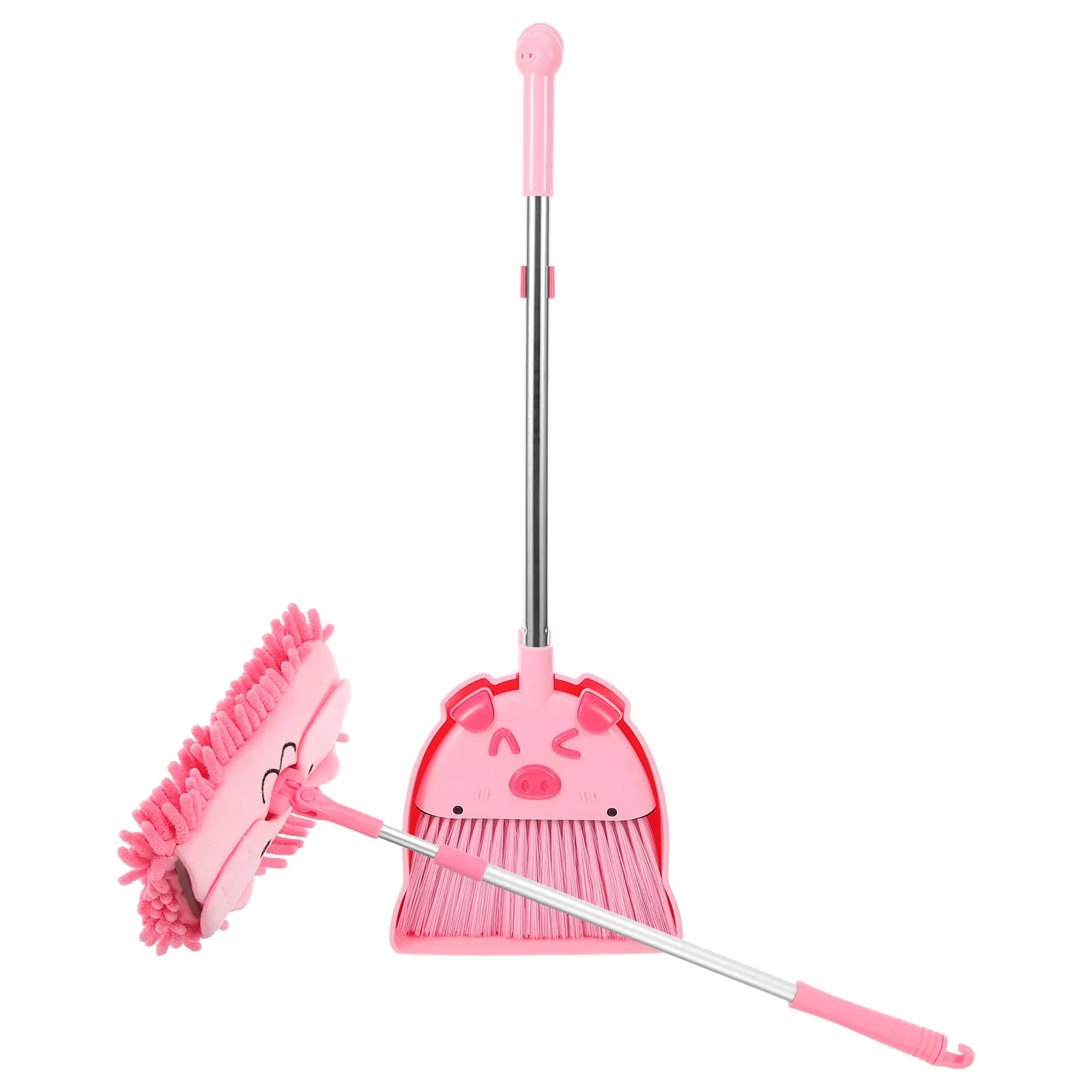 1 مجموعة الاطفال الكرتون مكنسة مجرفة ممسحة مجموعة صغيرة تنظيف أدوات الطفل المنزلية المنزلية الطابق موتور ممسحة مع عصارة