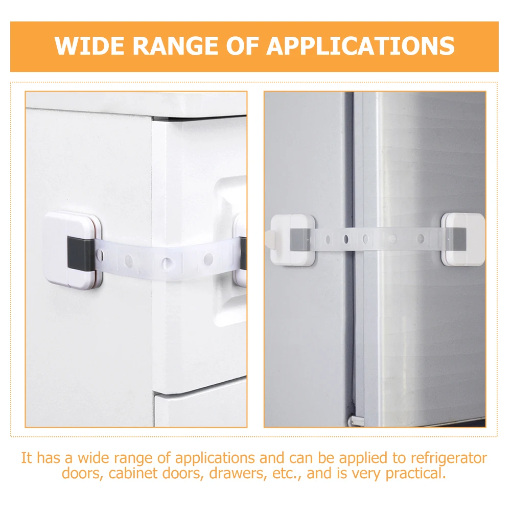 

1set Cabinet Child Safety Strap Locks Fridge Drawer Straps Easy Install Durable Baby Protector Kids Proof Lock Freezer Toilet