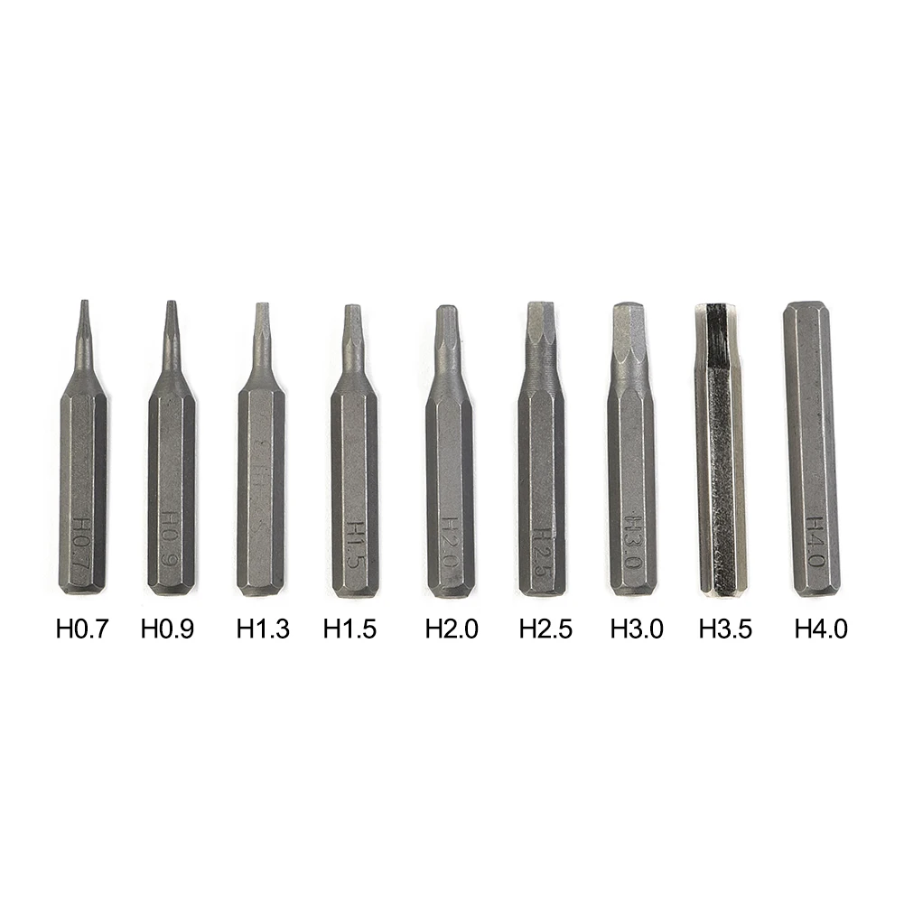 

1pc Hex Screwdriver Bits 4mm Hex Shank Electric Screwdrivers H0.7/H0.9/H1.5 /H-2 H3 H4 Power Tools Electric Screwdriver Assembly