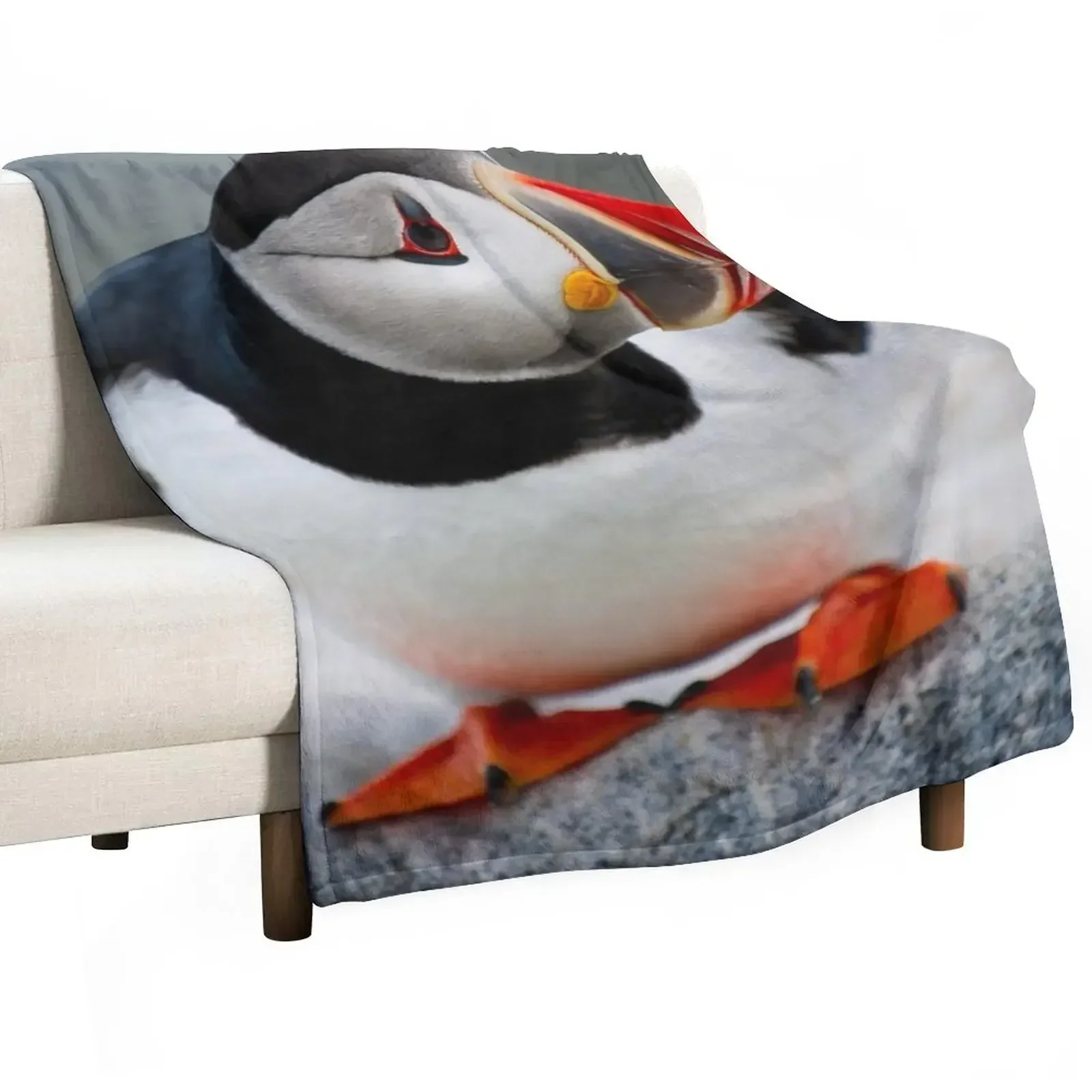 Puffin Throw Blanket Large Giant Sofa Quilt Blankets