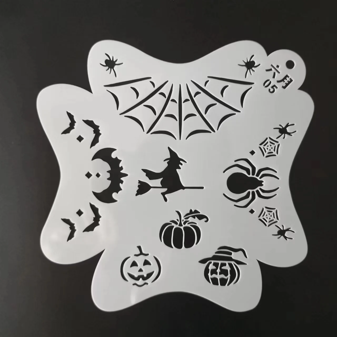 17*17 ซม.Stencils สําหรับภาพวาดใบหน้า Professional แม่แบบ Body Art DIY พลาสติก PET แบบใช้ซ้ําได้แม่แบบ