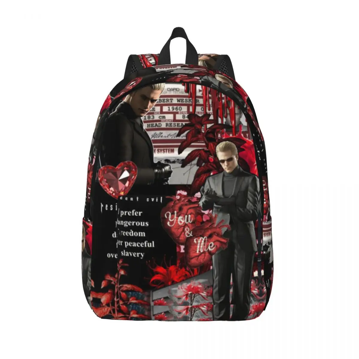 

Крутой рюкзак Albert Wesker Residented Evils Game, подарок для студентов, деловой рюкзак для мужчин и женщин, сумка через плечо для колледжа