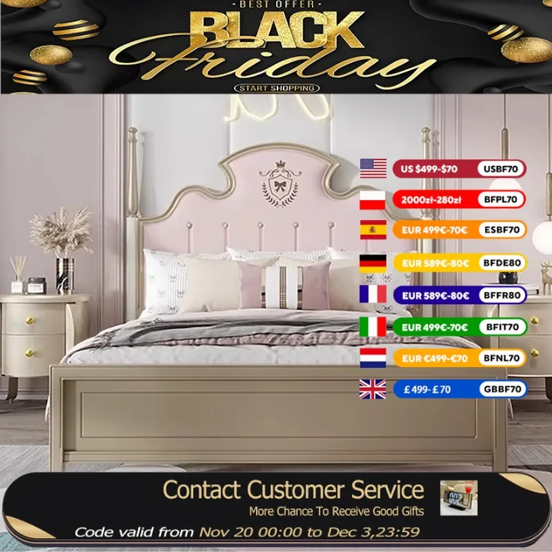 

Queen Size Double Bed Comforter Luxury Modern Living Room Bases Double Bed Monster Headboards Lit 2 Personnes Home Furniture