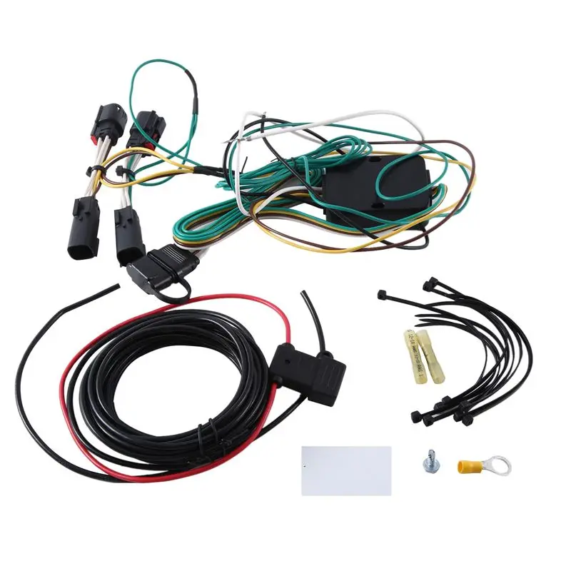 

4 Way Trailer Wiring Harness Connector Plug 118847 ABS Car Accessories Interior Accessories For Jeep Grand Cherokee L 2021-2022-