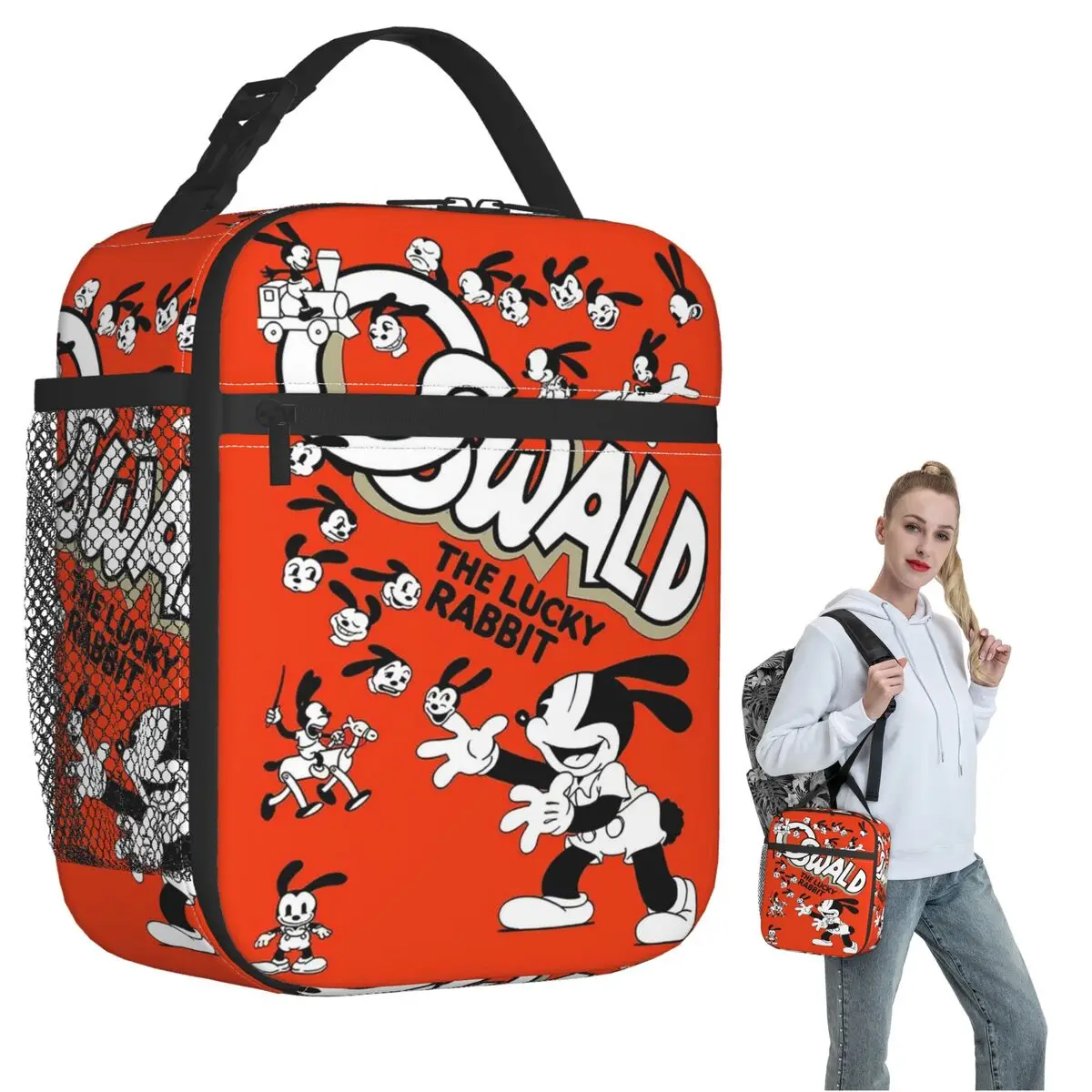 

Термосумка для обедов Oswald Rabbit для женщин и детей, герметичные контейнеры для еды, термосумка-тоут для обедов