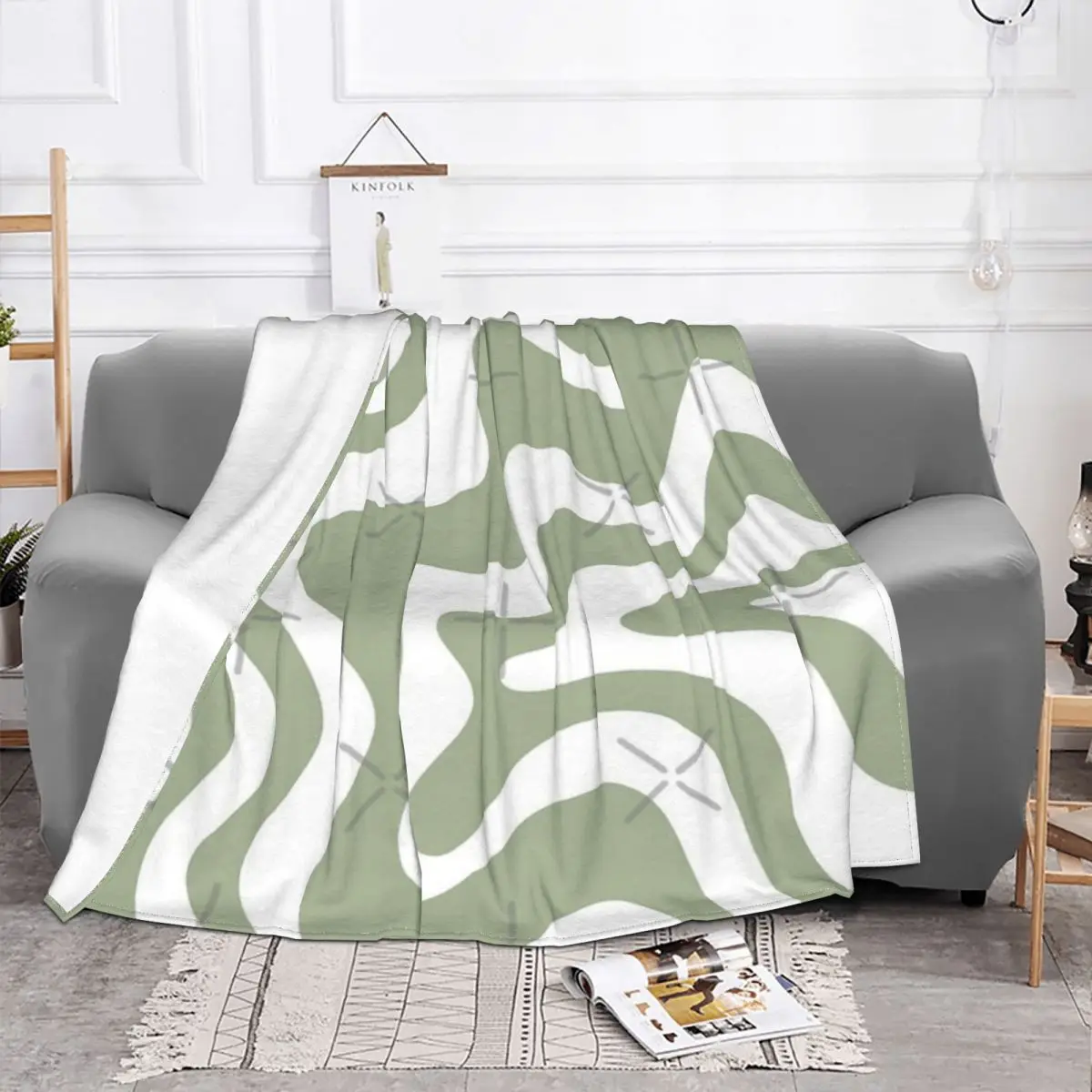 Liquid Swirl Contemporary Abstract Pattern Plush Bed Blanket Winter Blankets Custom Blanket Personalized Throw Blanket