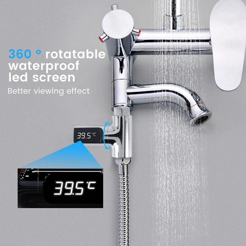 LED Display Home Water Shower Thermometer Temperature Meter Monitor Kitchen Bathroom Smart Home Baby Care