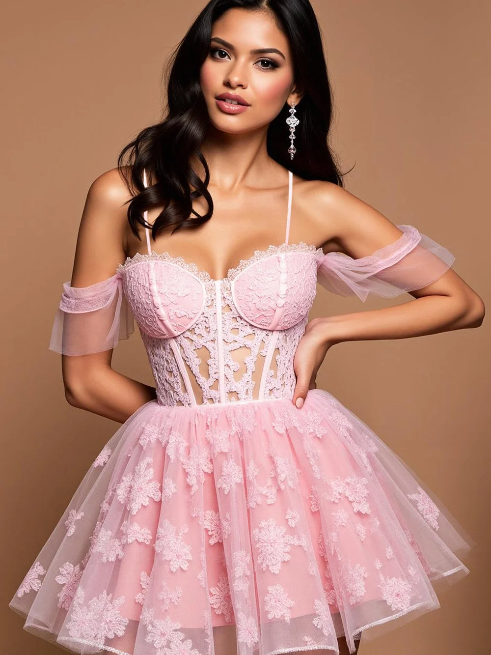 

Romantic Strapless Homecoming Dresses Graceful Sleeveless Party Dress Charming Chiffon Evening Dress Платье На Выпускной
