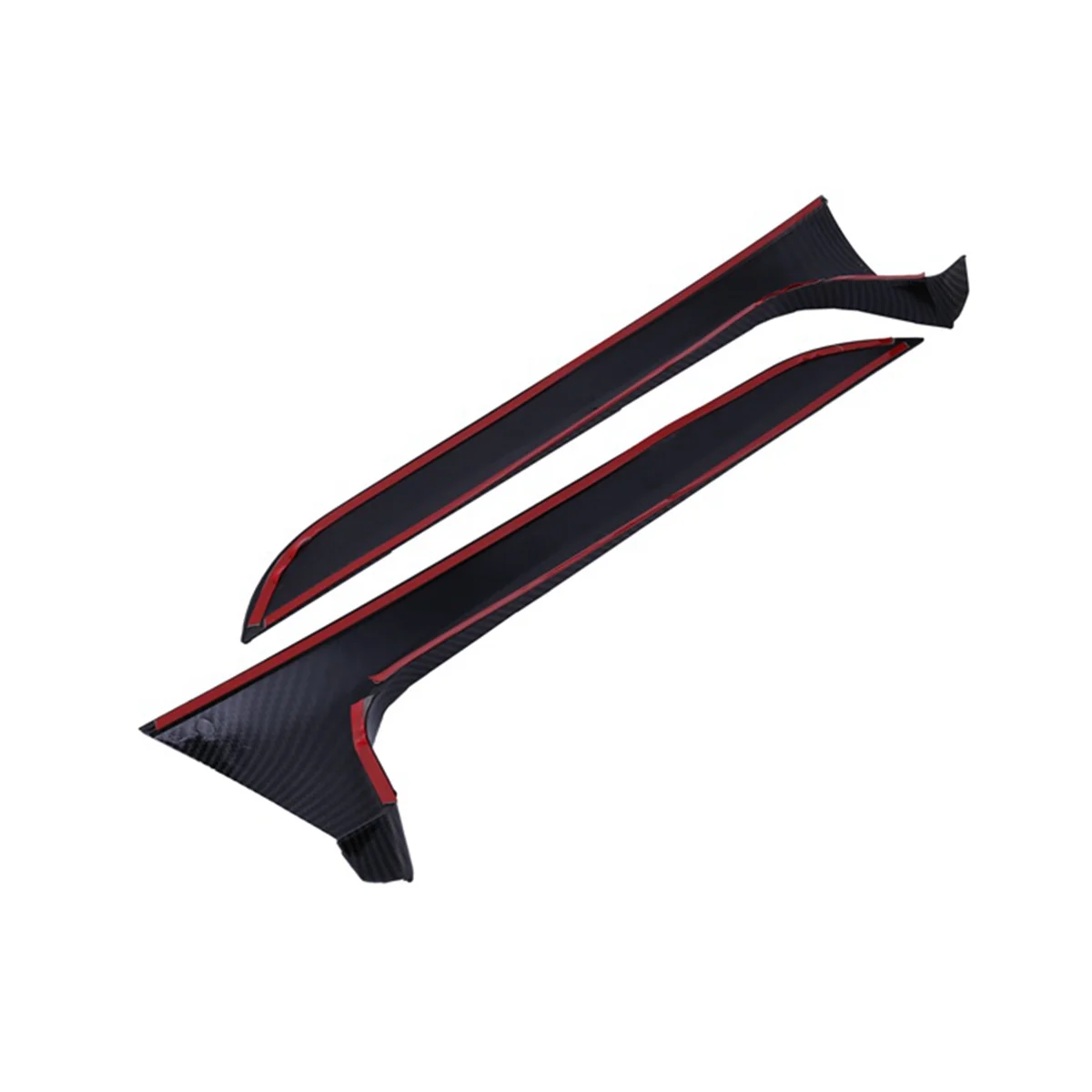 Rear Behind Window Spoiler Side Strip Cover Trim Exterior Refit Kit for A6 C7 Allroad TDI /for