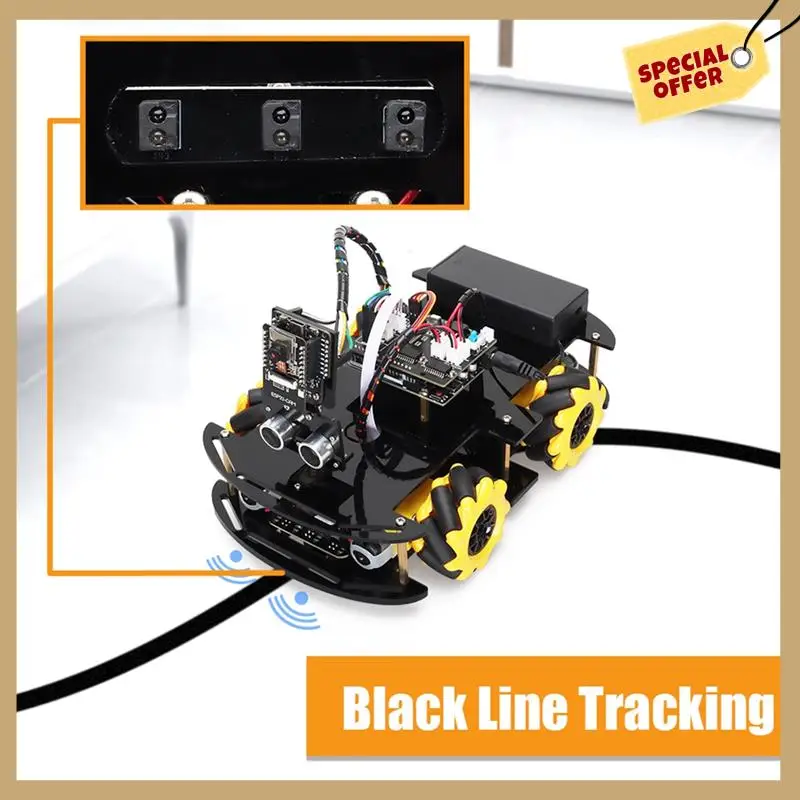 Роботизированный стартерный автомобильный комплект для обучения и развития интеллектуальной автоматизации, полный комплект, как показано на рисунке пластик для программирования Arduino