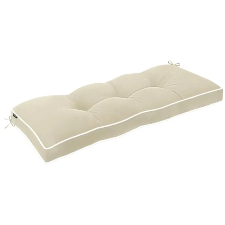 

door/Outdoor Bench Cushion ch Waterproof and 3-Year Fade-Resistant Patio Furniture Cushions for Garden Porch Swg Chair Tufted P