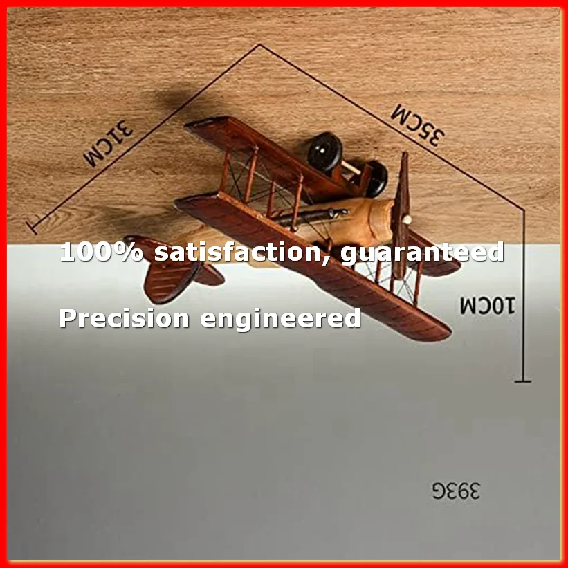 Collectible Vintage Photos - Modelo de Avión de Madera Artesanal