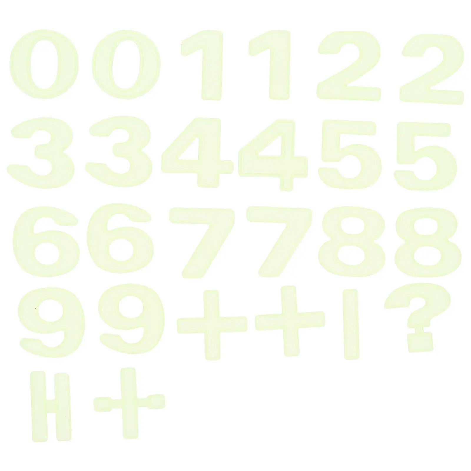 

26 светящихся в темноте наклеек-цифр для стен: для детской, спальни, игровой комнаты, детского сада, класса, развивающие светящиеся декоративные наклейки