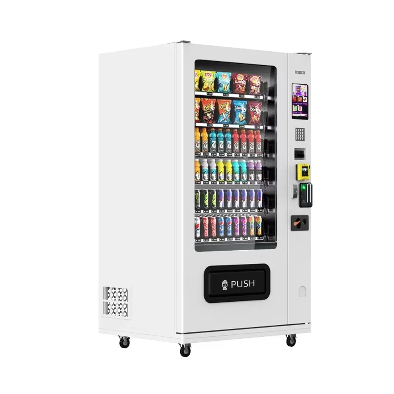 Máquina de Venda Inteligente para Shopping, Escritório, Escola, Equipamento de Venda de Lanches e Bebidas