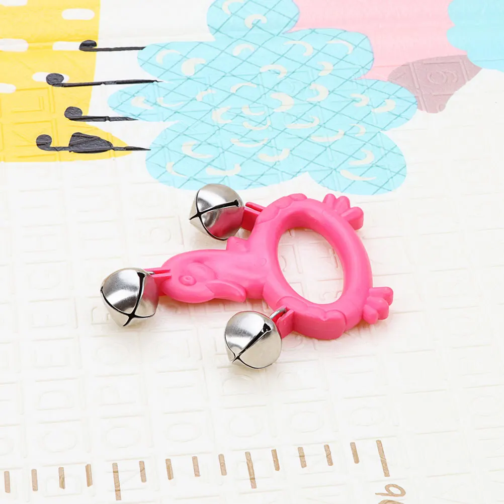 

Handheld Bell Toy Musical Rhythm Tambourine Instrument for Kid Plastic Percussion Toddler Instruments Toys Small Crank