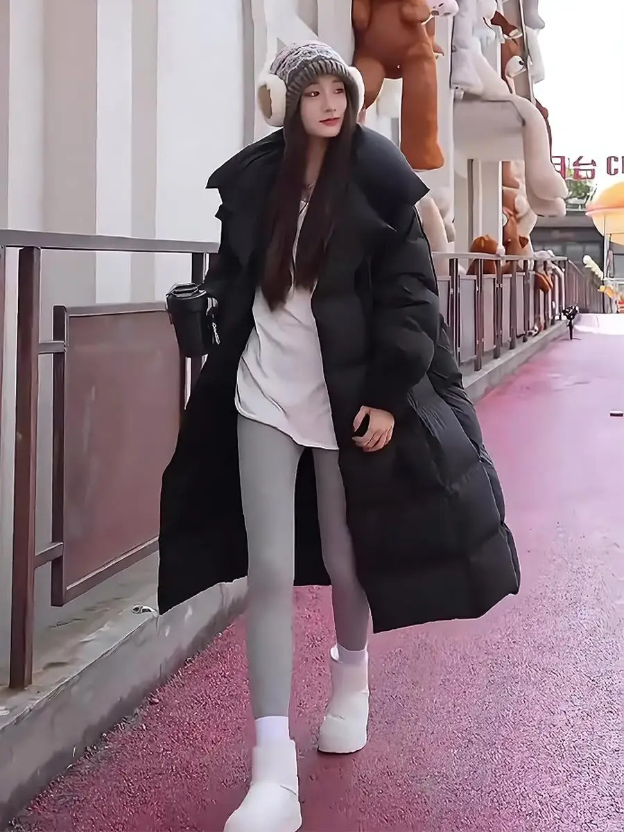 

Новая модная универсальная утепленная женская куртка-пуховик 2025 года с флисовой подкладкой, белая, для повседневной носки