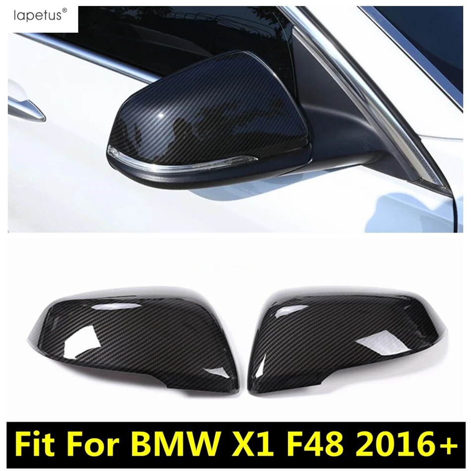 

Rearview Mirror Cap Shell Protection Decoration Cover Trim Carbon Fiber Accessories For BMW X1 F48 2016 2017 2018 2019 2020 2021