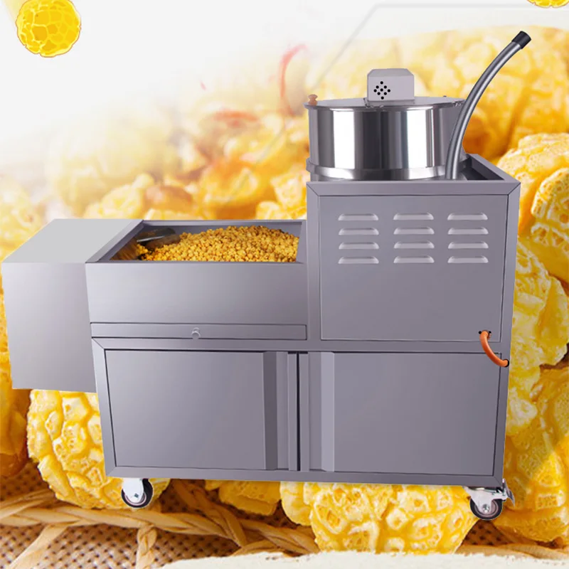 آلة الفشار الغاز بالون كهربائي الأكشاك التجارية التلقائية متوسطة الحجم الغاز كروية جديدة تماما الكل في واحد سعة كبيرة