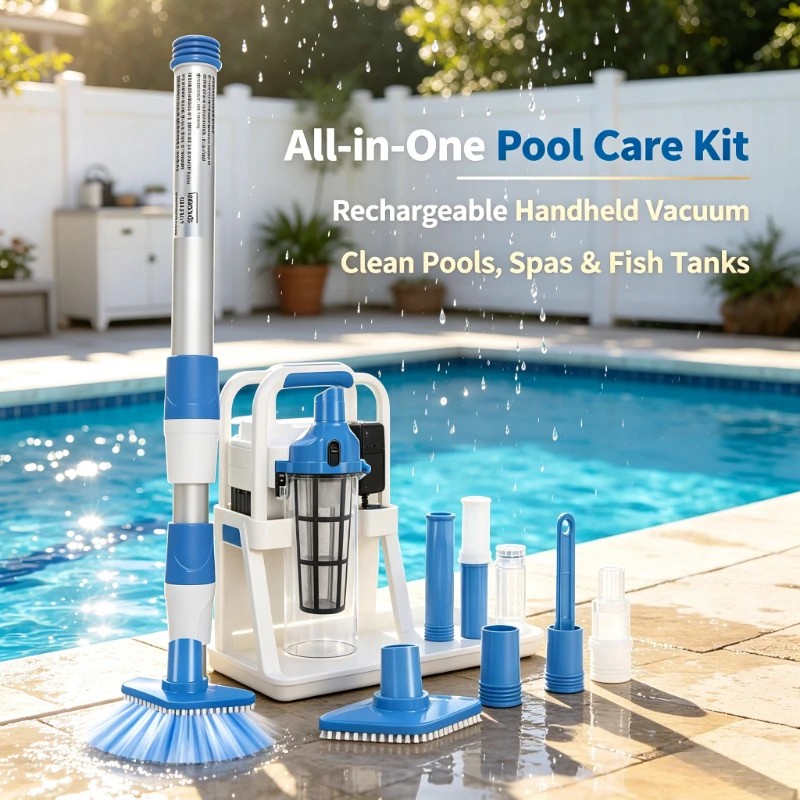 Rechargeable Handheld Pool Vacuum Portable Cordless Cleaner for Swimming Pool Fish Tank Spa Hot Tub