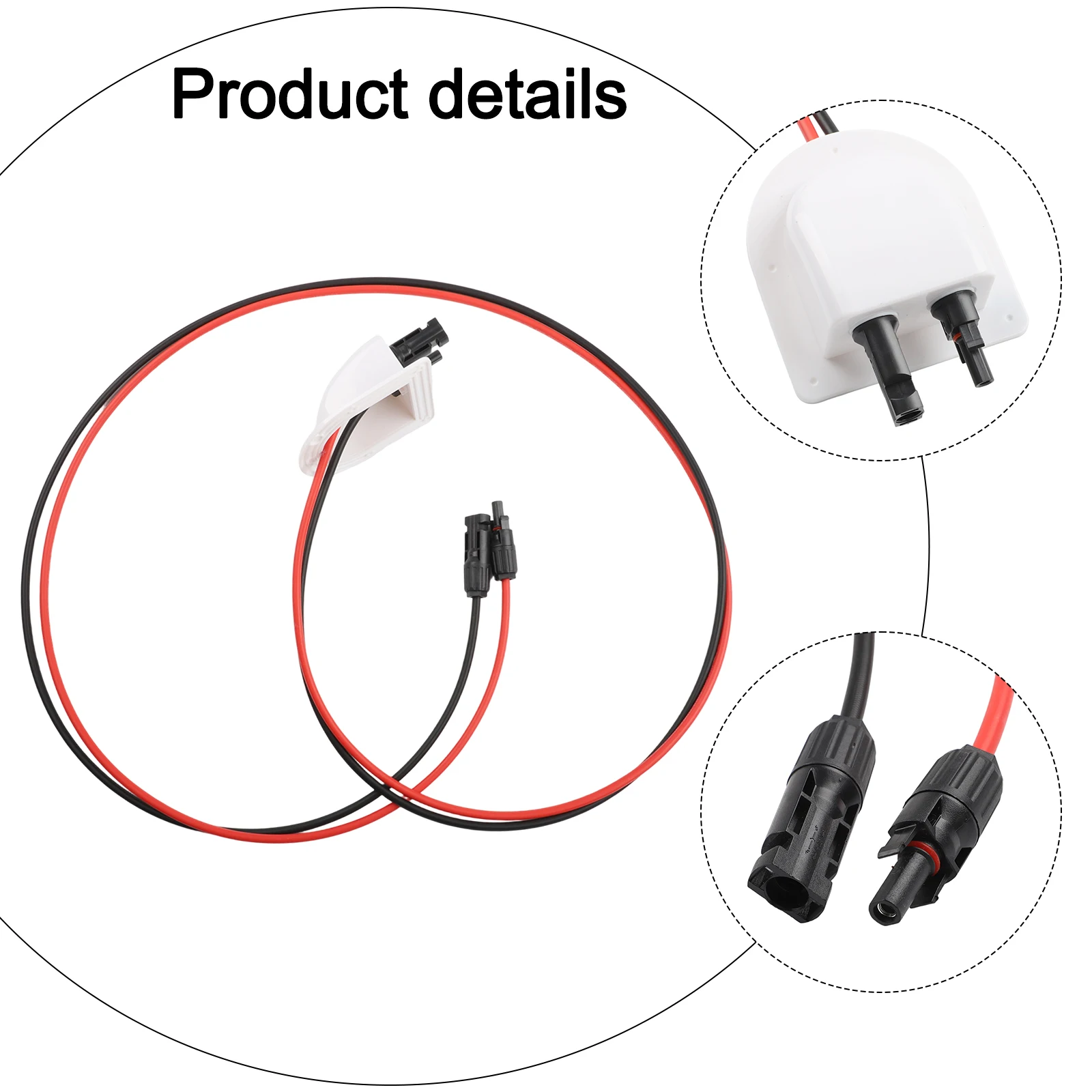 Waterproof Solar Cable Connector Entry Solar Junction Box For Roof Panels On RV Electrical Equipment Tool Accessory