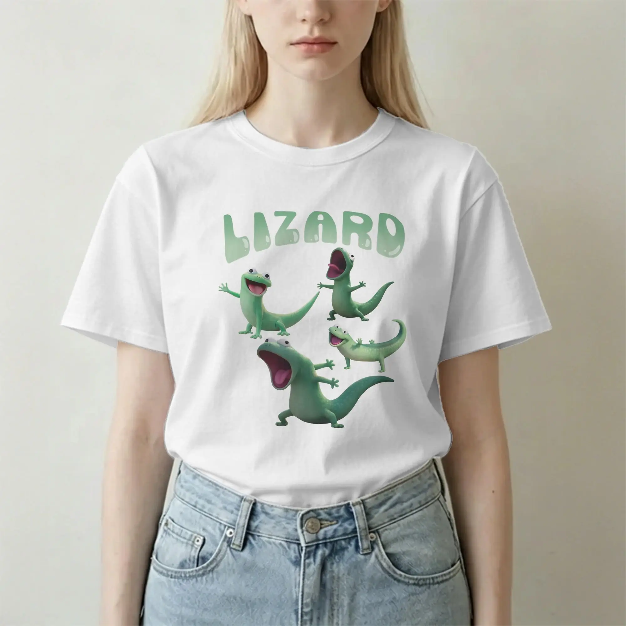 Funny Tom Lizard Meme Animal Lovers T Shirt for Men Women Cotton  for Male T-Shirt Round Neck Hoppers Tees Clothing Printed
