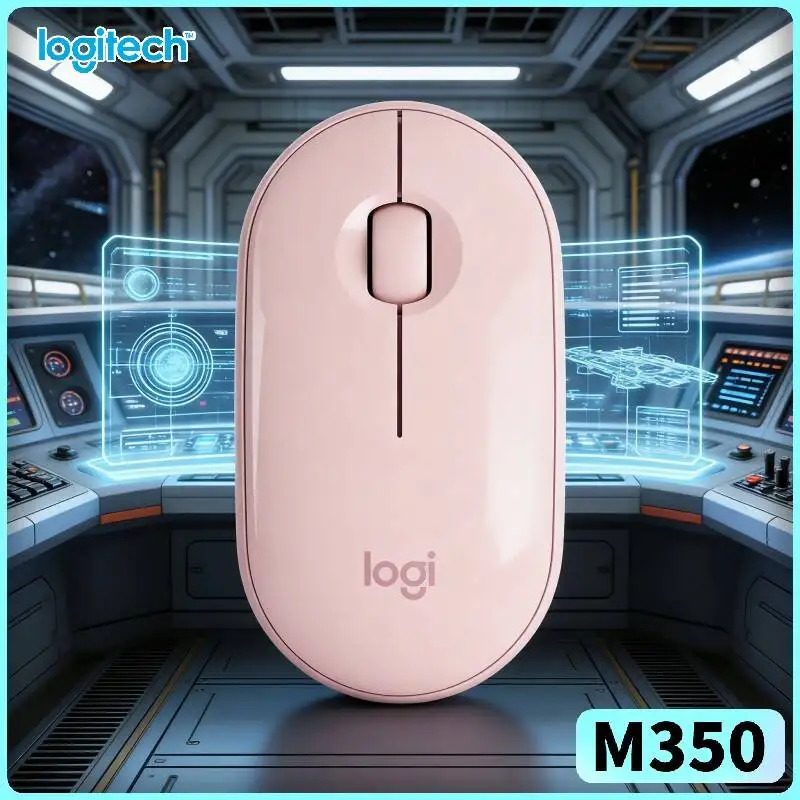Logitech M350 Ergonomic Quiet Mouse - Comfort Palm Fit, Quiet Clicks, 1000 DPI, 18-Month Battery, Windows macOS Compatible