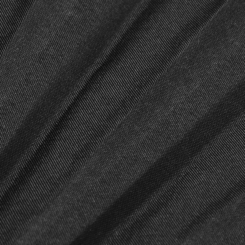 PUNK RAVE Punk Visual Kei Black Solid Fabric Rivet Unisex Hand Fan Goth Performance Accessories Cosplay